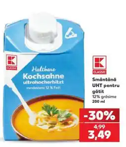 Kaufland Smântână UHT pentru gătit Ofertă