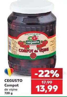 Kaufland CEGUSTO Compot de vișine 720 g Ofertă