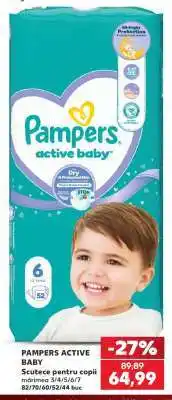 Kaufland PAMPERS ACTIVE BABY Ofertă