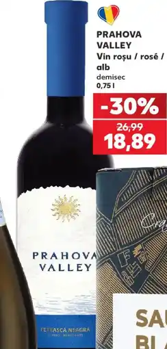 Kaufland Prahova Valley vin roșu rosé alb Ofertă