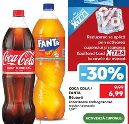 Kaufland Coca Cola / Fanta Băutură răcoritoare carbogazoasă Ofertă