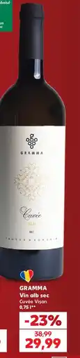 Kaufland Gramma Vin alb sec Cuvée Vişan Ofertă