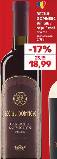 Kaufland Beciul Domnesc Vin alb/ roşu / rosé Ofertă