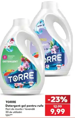 Kaufland Torre detergent gel pentru rufe Ofertă