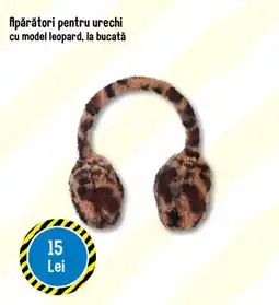 TEDI Apărători pentru urechi cu model leopard Ofertă