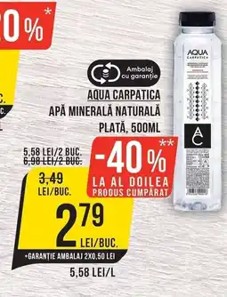 Mega Image Aqua Carpatica Apa Minerala Naturala Plata Ofertă
