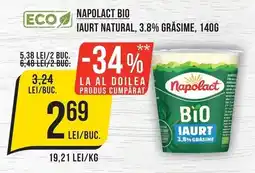 Mega Image Napolact bio iaurt natural Ofertă