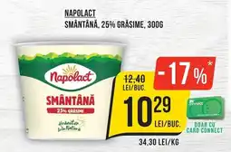 Mega Image Napolact smântână Ofertă