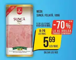 Mega Image Meda șuncă, feliată Ofertă