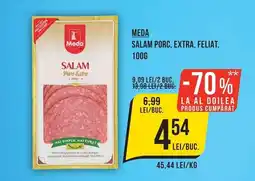 Mega Image Meda salam porc extra feliat Ofertă