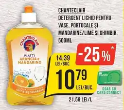 Mega Image Chanteclair detergent lichid pentru vase, portocale și mandarine/lime și ghimbir Ofertă