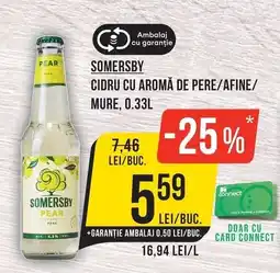 Mega Image Somersby cidru cu aromă de pere/afine/mure Ofertă