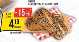 Mega Image Natura pâine rustică cu cartofi Ofertă