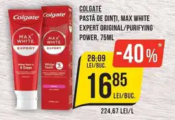 Mega Image Colgate pastă de dinți, max white expert original/purifying power Ofertă