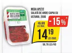 Mega Image Mega Appetit salată de ardei capia cu usturoi Ofertă