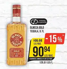 Mega Image Olmea gold tequila Ofertă