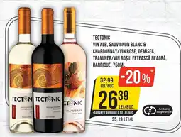 Mega Image Tectonic vin alb, sauvignon blanc & chardonnay/vin rosé Ofertă