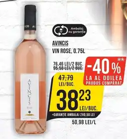 Mega Image Avincis vin rose Ofertă