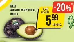 Mega Image Mega avocado ready to eat, import Ofertă