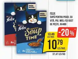 Mega Image Felix supă pentru pisici Ofertă