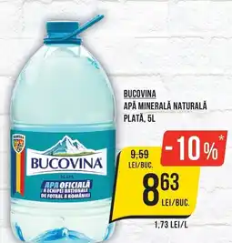 Mega Image Bucovina apa minerala naturala plată Ofertă