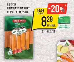 Mega Image Cris-tim crenvurști din piept de pui extra Ofertă