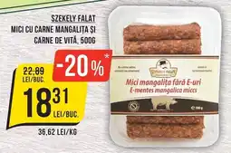 Mega Image Szekely Falat mici cu carne mangalita si carne de vita Ofertă