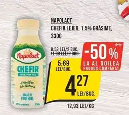 Mega Image Napolact chefir lejer Ofertă