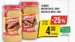 Mega Image LaMinut mustard dulce mustard de masă Ofertă