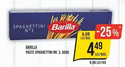 Mega Image Barilla paste spaghettini nr. 3 Ofertă
