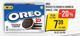 Mega Image Oreo biscuiti cu cremă cu aromă de vanilie Ofertă
