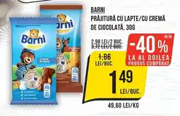Mega Image Barni prăjitură cu lapte/cu cremă de ciocolată Ofertă