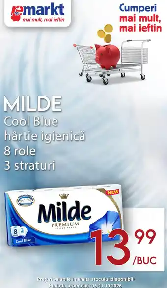 Milde cool blue hârtie igienică