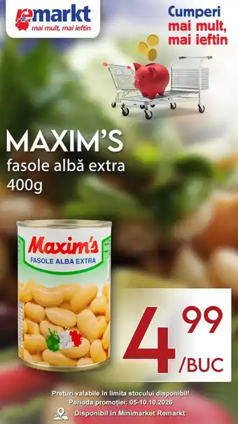 Maxim's fasole albă extra