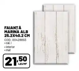 Ambient Faianta Marina Alb Ofertă