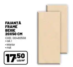 Ambient Faianta Frame Beige Ofertă