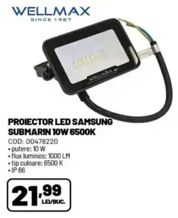 Ambient Wellmax projector led samsung submarin 10w 6500k Ofertă