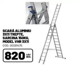 Ambient Scara aluminiu 3x11 trepte Ofertă