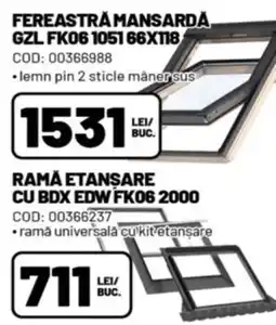 Ambient Fereastra mansardă Gzl Fk06 1051 66xt18 Ofertă