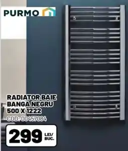 Ambient Purmo radiator baie banga negru Ofertă