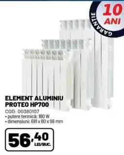 Ambient Proteo element aluminiu hp700 Ofertă