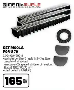 Ambient Gimani & Mufle set rigolă for u 70 Ofertă
