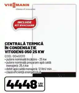 Ambient Viesmann centrala termica in condensatie vitodens 050 25 kw Ofertă