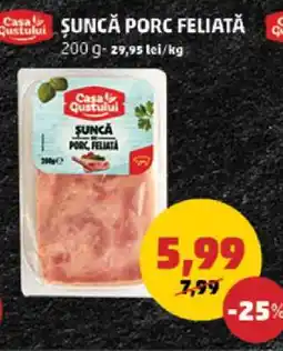 Penny Șuncă Porc Feliată Ofertă