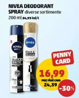 Penny NIVEA Deodorant spray Ofertă