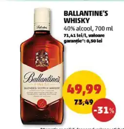 Penny Ballantine's Whisky Ofertă