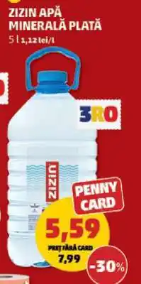 Penny ZIZIN Apă minerală plată Ofertă