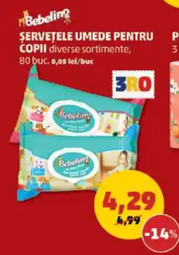 Penny Șervețele umede pentru copii Ofertă