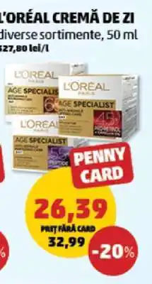 Penny L'Oréal Cremă de Zi Ofertă