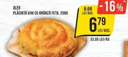 Mega Image Alfa plăcintă kihi cu brânză feta Ofertă